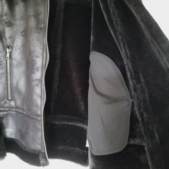 JOE FRESH BLACK WARM MOTO JACKET - Picture 8 of 10